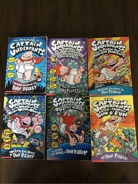 Captain Underpants Book Set - Colorful Multi-Volume Collection